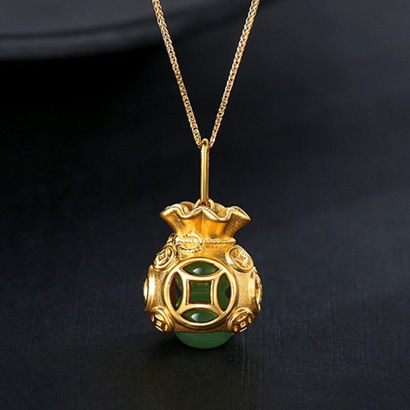 Auspicious Feng Shui Jade Pendant Necklace for Luck & Healing