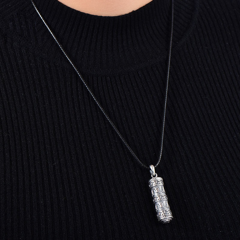 Kupferne Om Mani Padme Hum Halskette für Glück und Schutz