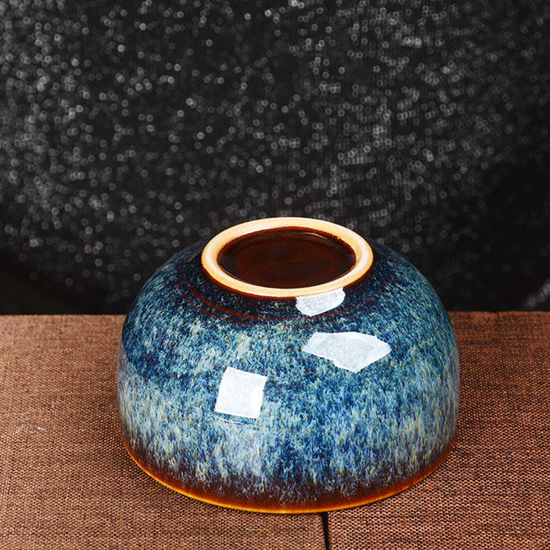 8 cm Keramik Jian Zhan Drachenlotus Teetasse | Zen Dekor