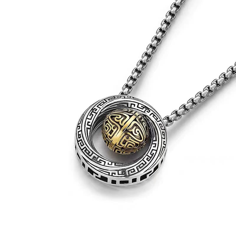 Kupferne Mobius-Glücksperlen-Halskette für Wohlstand