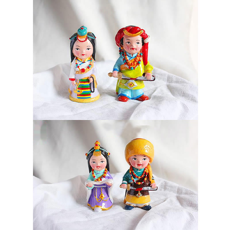 11 cm handbemaltes tibetisches spirituelles Figuren-Ornament