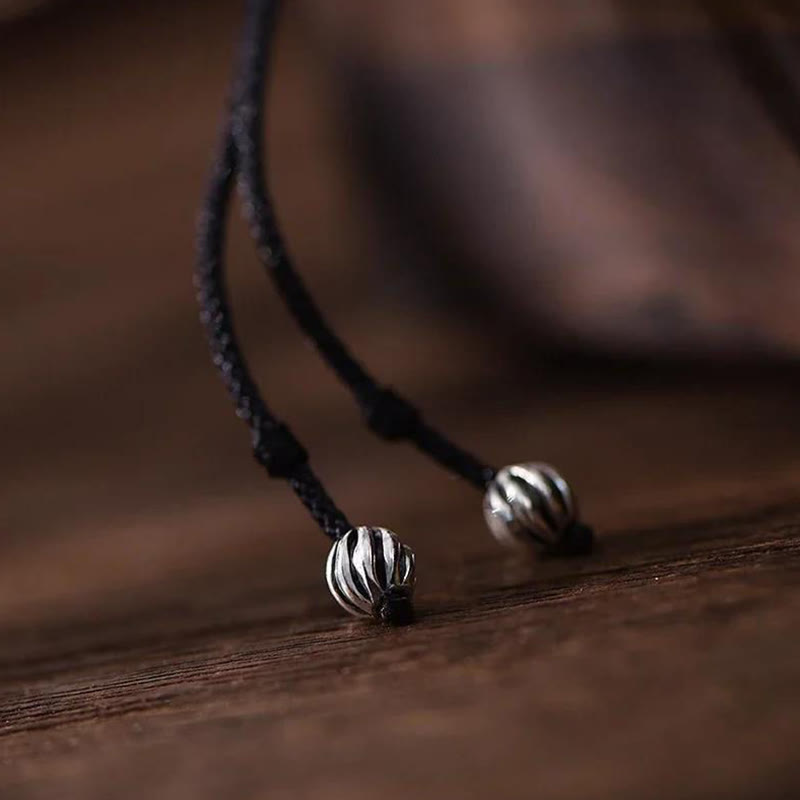 Glückskette aus Kupfer | Wohlstandsanhänger mit chinesischem Schriftzeichen