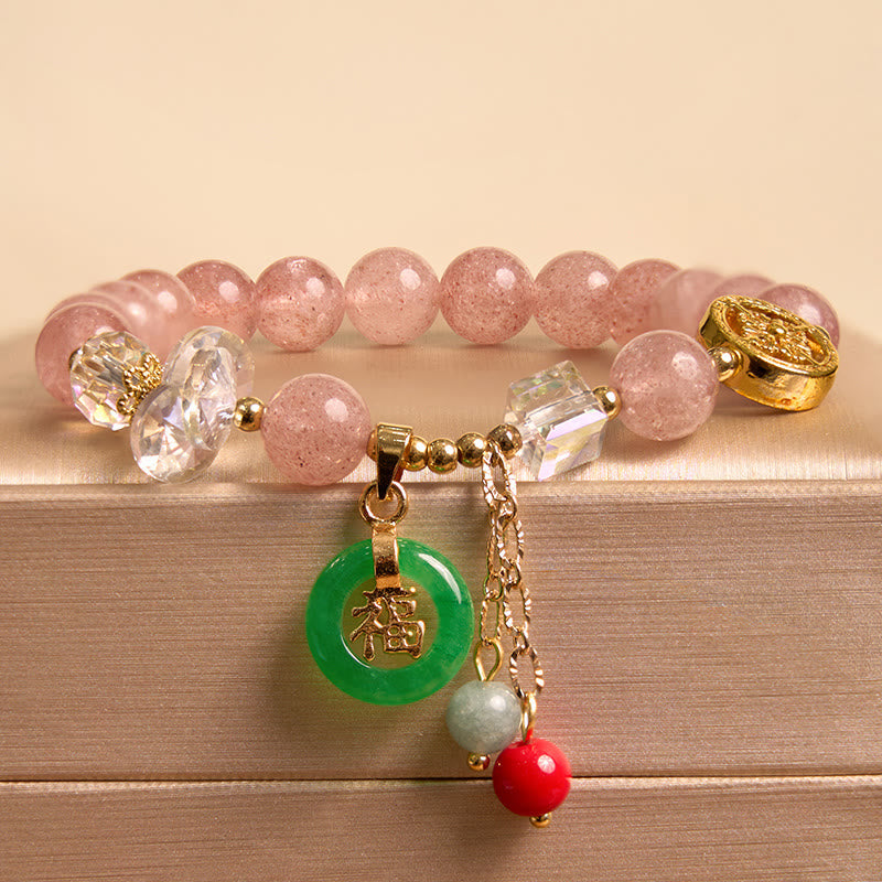Strawberry Quartz & Pink Jade Love & Protection Bundle