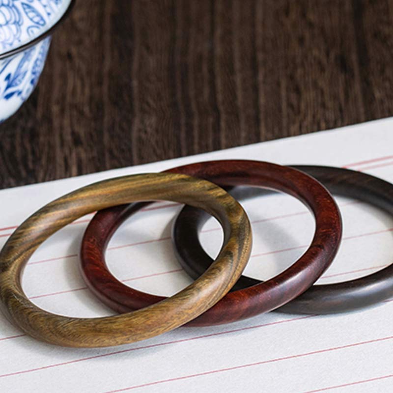 Unisex Small Leaf Red Sandalwood Protection Bracelet 54mm