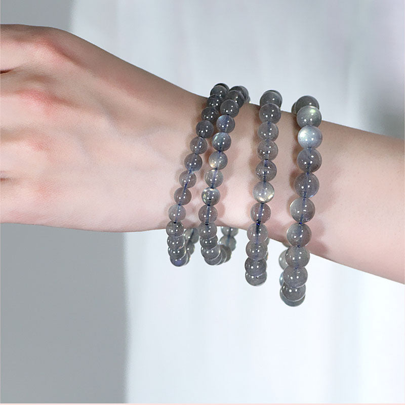 8mm Moonstone Bracelet for Calm and Positive Energy
