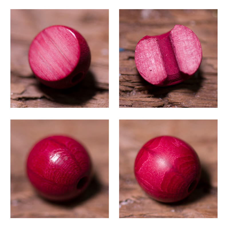 8 mm Abelia Biflora Holz 108 Perlen Schutz Mala Armband