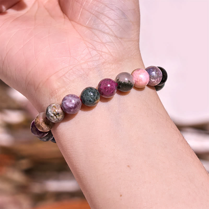 8 mm Amethyst-Heilarmband für emotionales Gleichgewicht