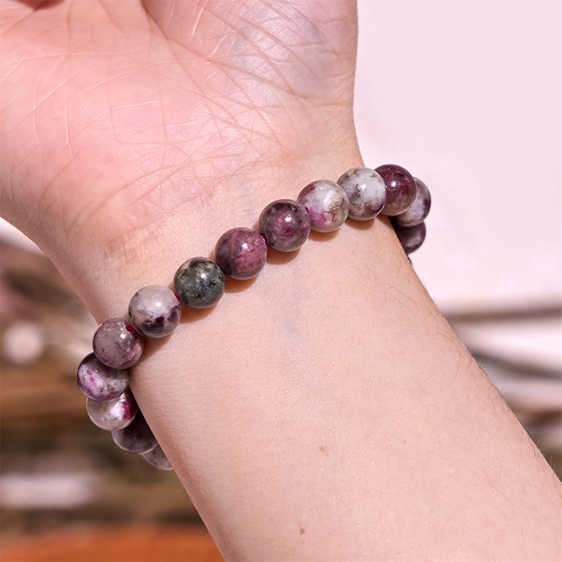 8 mm Amethyst-Heilarmband für emotionales Gleichgewicht