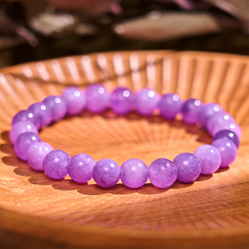 8 mm Amethyst-Heilarmband für emotionales Gleichgewicht