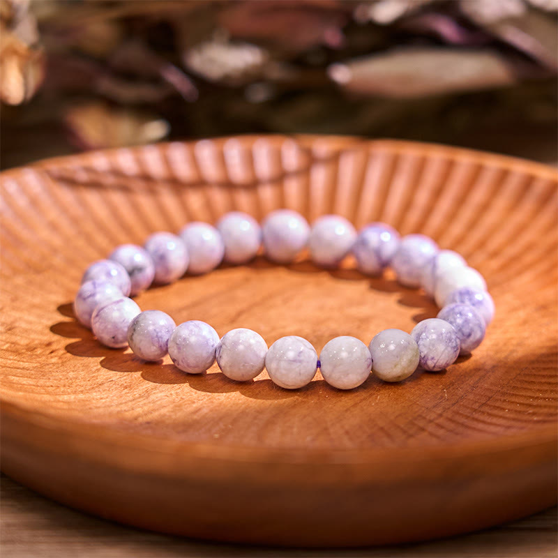 8 mm Amethyst-Heilarmband für emotionales Gleichgewicht