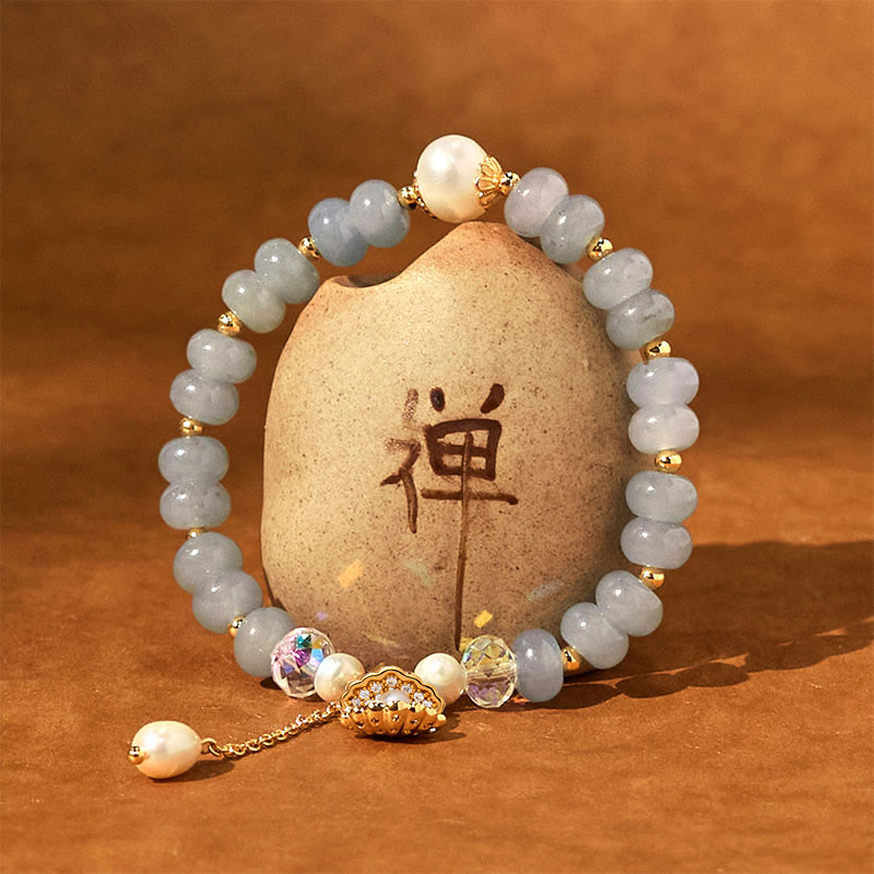 8 mm Aquamarin-Perlen-Heilarmband für emotionales Gleichgewicht