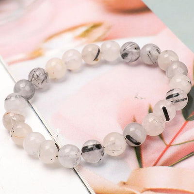 8 mm schwarzes Turmalin-Schutzarmband