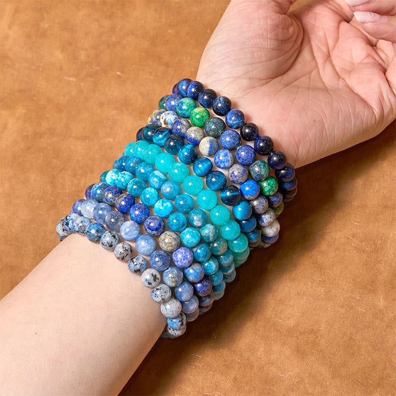 8 mm blaues Tigerauge-Armband für Ruhe und Gelassenheit