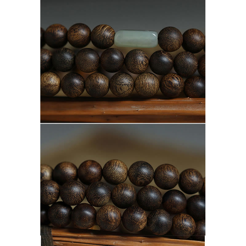 8 mm Brunei Agarwood 108 Perlen Mala Stärke Armband