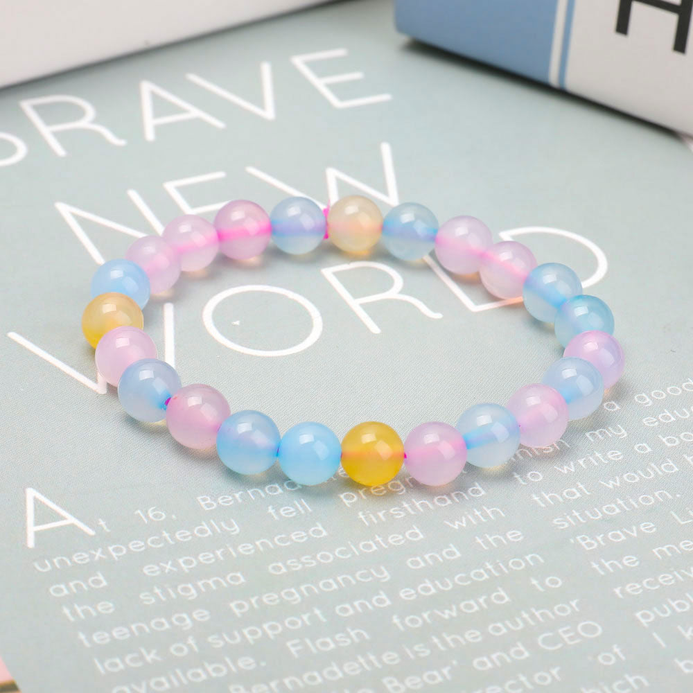 8 mm Chalcedon-Spirituelles Armband für Heilung und Schutz
