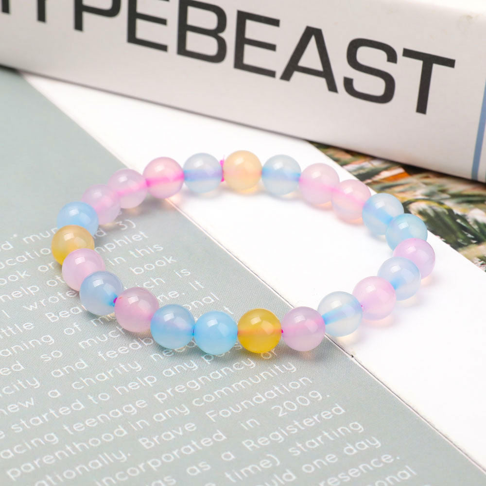 8 mm Chalcedon-Spirituelles Armband für Heilung und Schutz