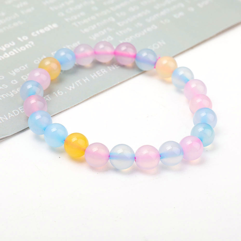 8 mm Chalcedon-Spirituelles Armband für Heilung und Schutz