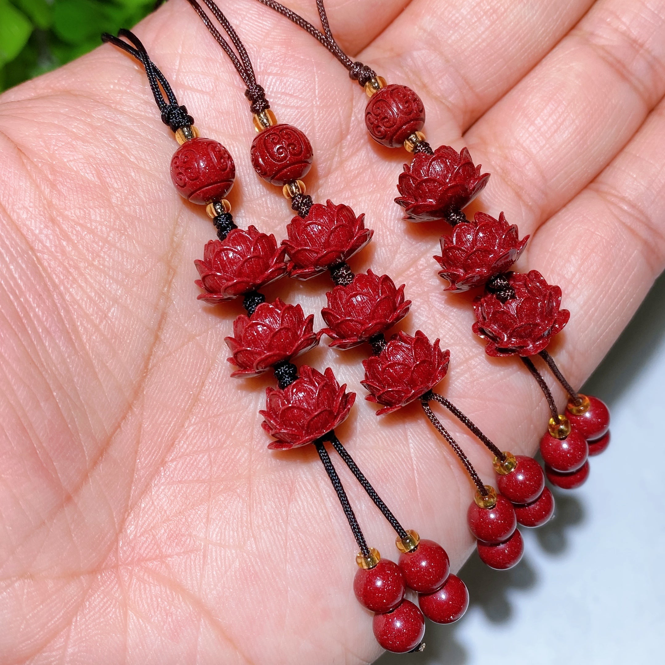 8mm Cinnabar Healing Bracelet for Energy & Protection