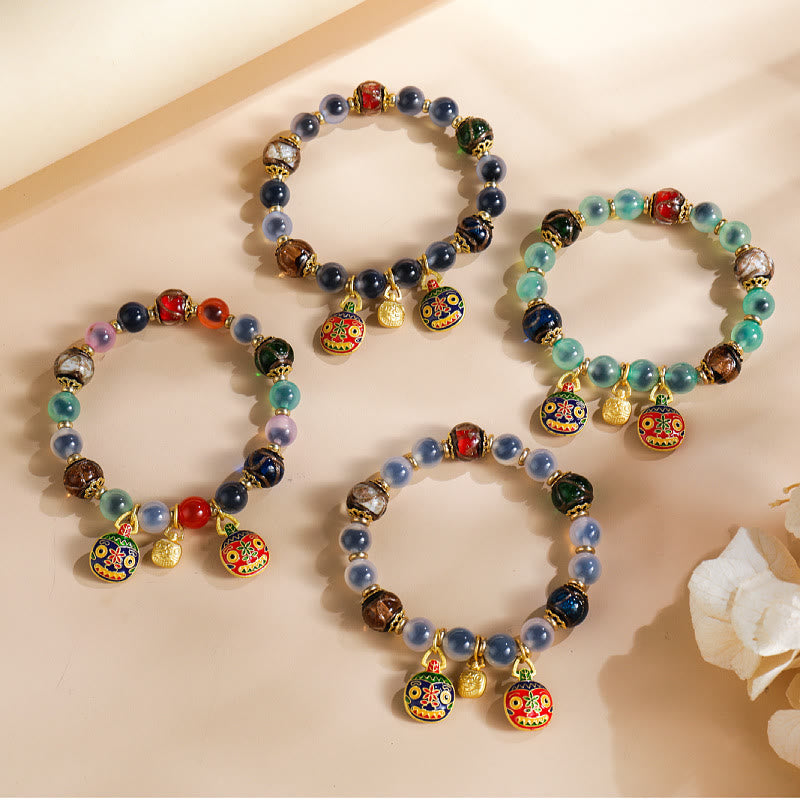 8 mm buntes Candy-Achat-Stärkearmband