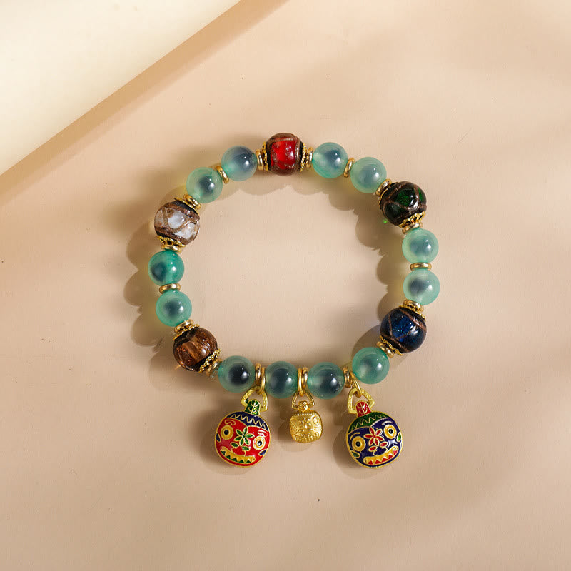 8 mm buntes Candy-Achat-Stärkearmband