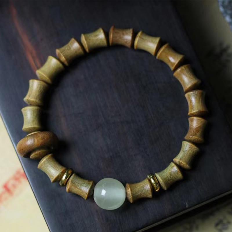 8 mm Ebenholz-Friedensarmband für Meditation und Balance