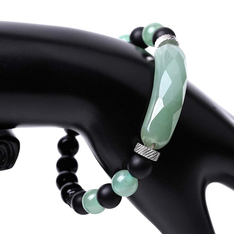 8 mm grünes Aventurin-Heilarmband für Glück und Gleichgewicht