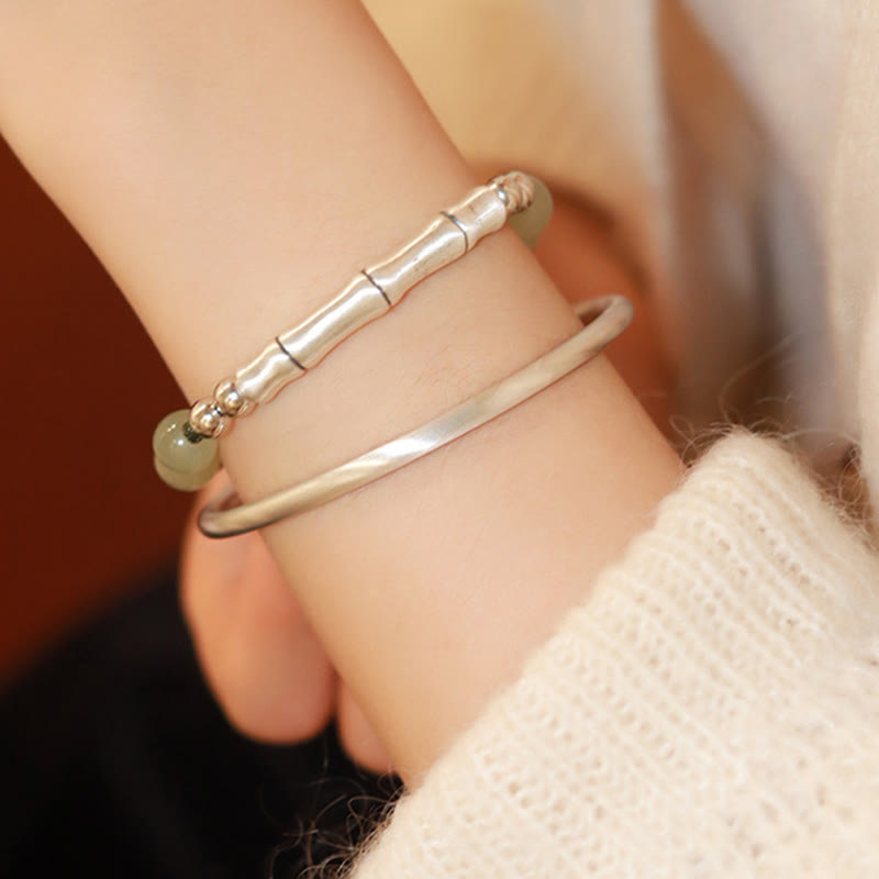 8 mm Hetian Jade Fu Charakter Fülle Armband