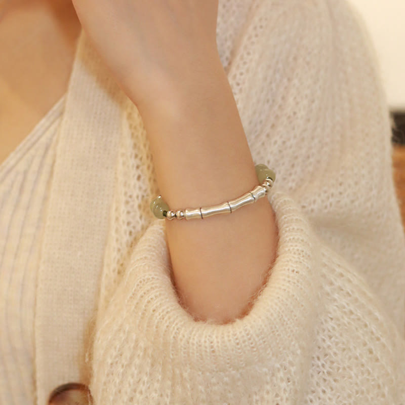 8 mm Hetian Jade Fu Charakter Fülle Armband