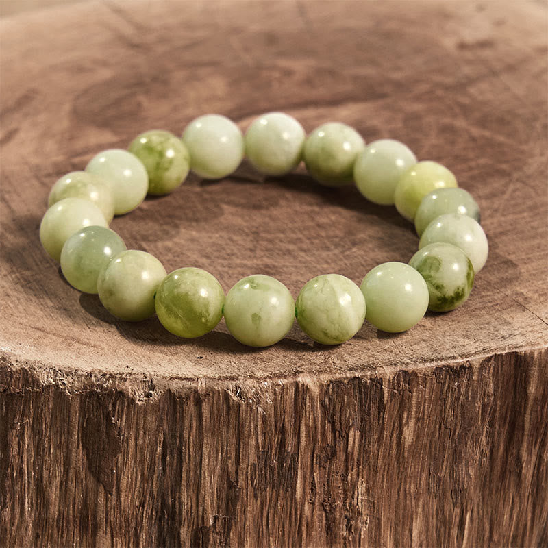 8 mm Jade-Überflussarmband für Wohlstand und Glück