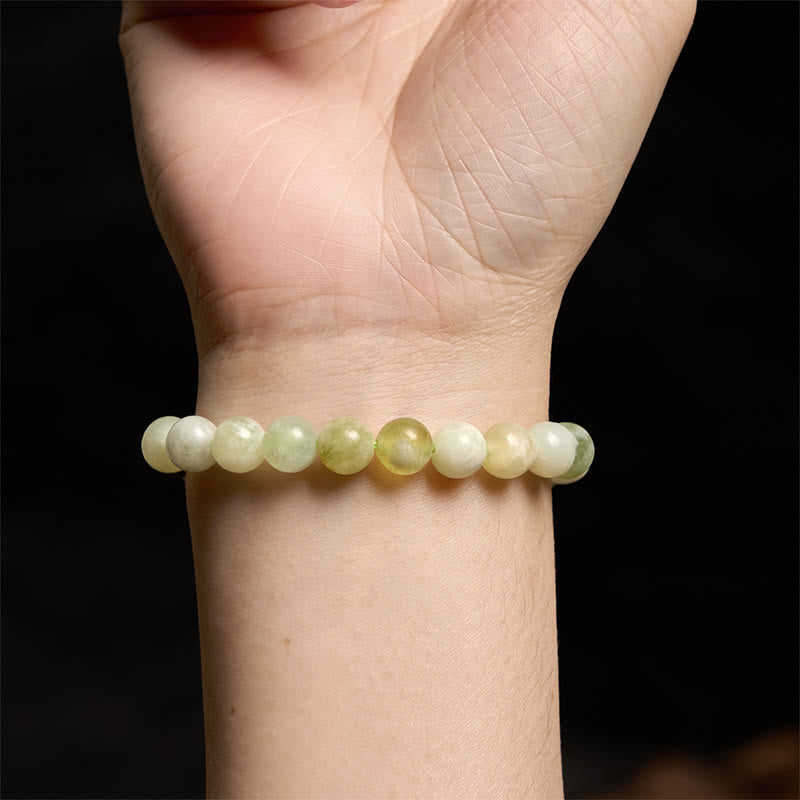 8 mm Jade-Überflussarmband für Wohlstand und Glück