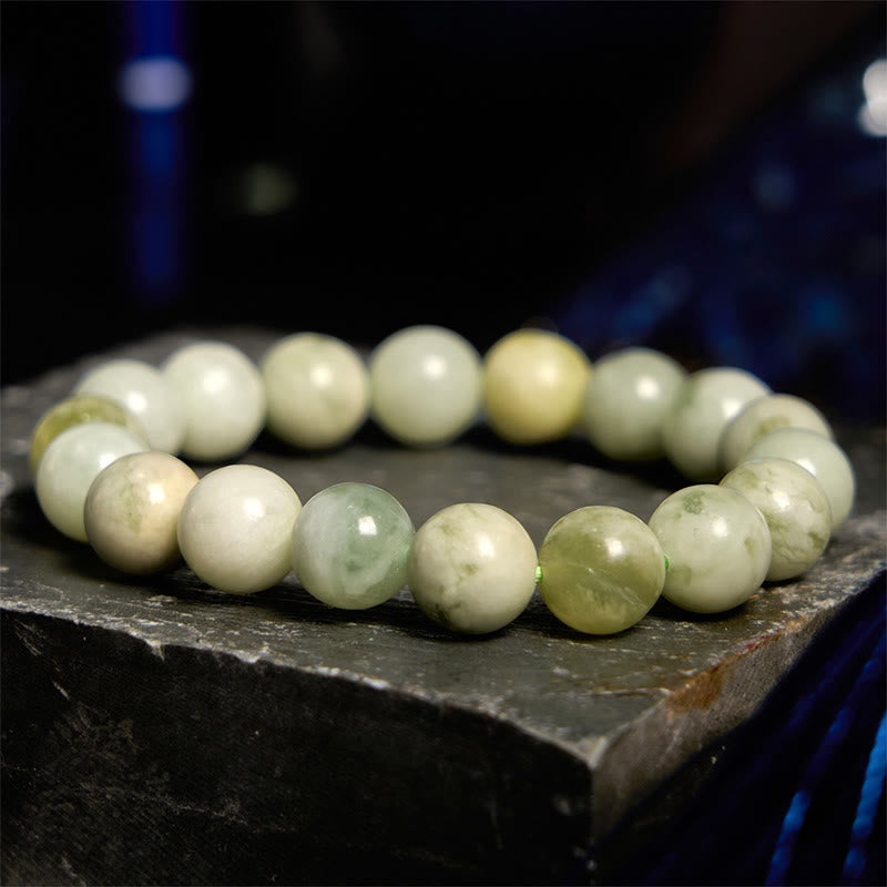 8 mm Jade-Überflussarmband für Wohlstand und Glück