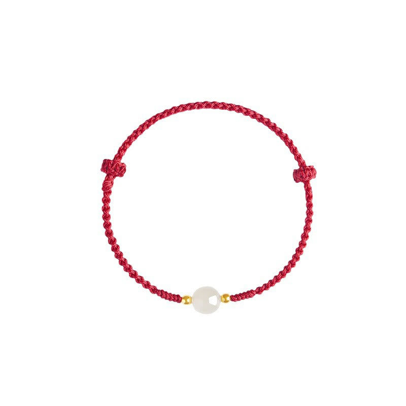 8 mm Jade Glücksperlen-Wohlstandsarmband