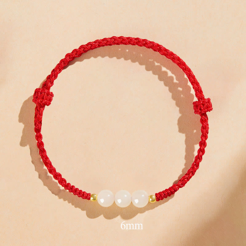 8 mm Jade Glücksperlen-Wohlstandsarmband
