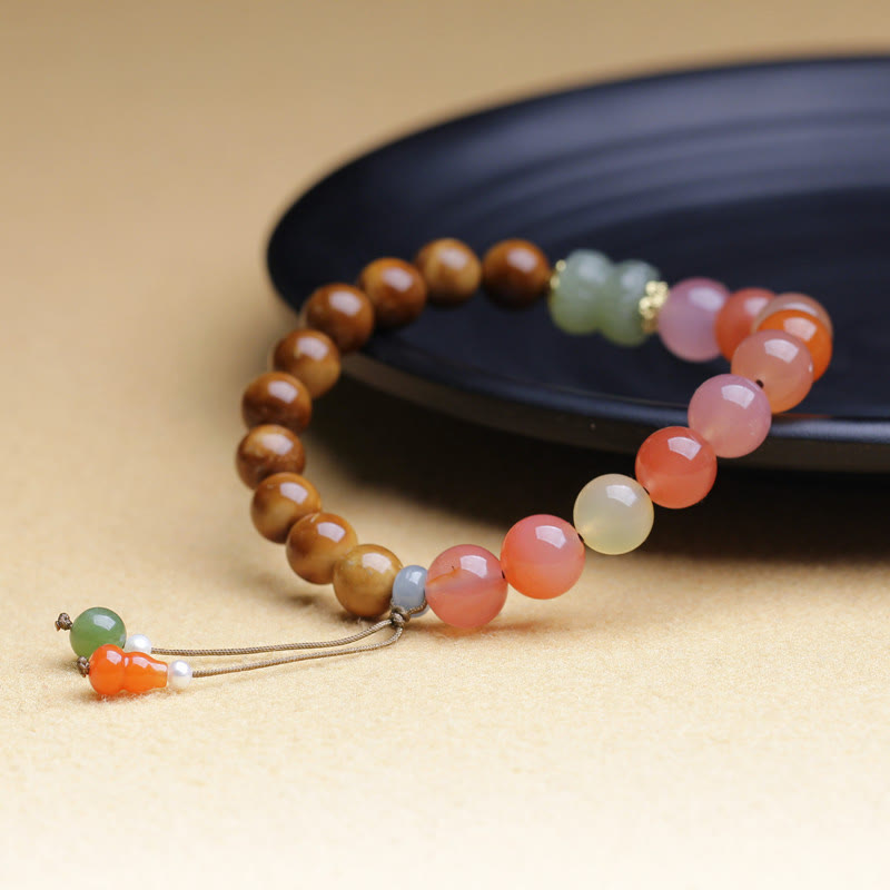 8 mm Kuka Seed Yanyuan Achat Hetian Jade Schutzarmband