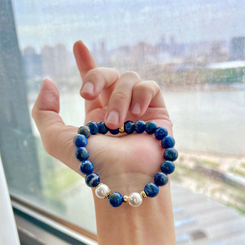 8 mm Lazurit-Armband – Gelassenheit und Ausgeglichenheit