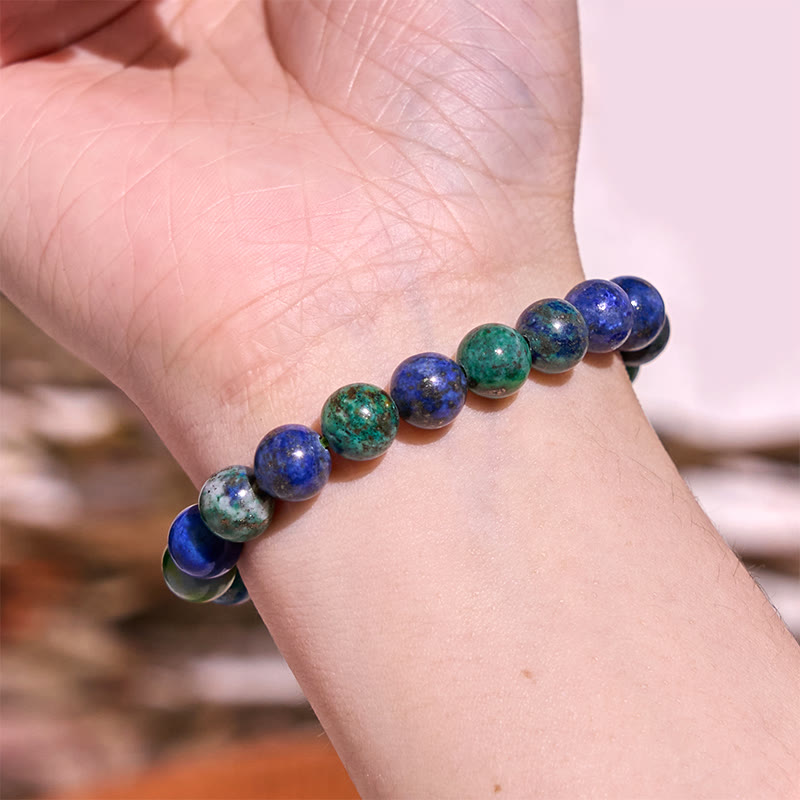 8 mm Lazurite Serenity Armband für Gleichgewicht und Frieden