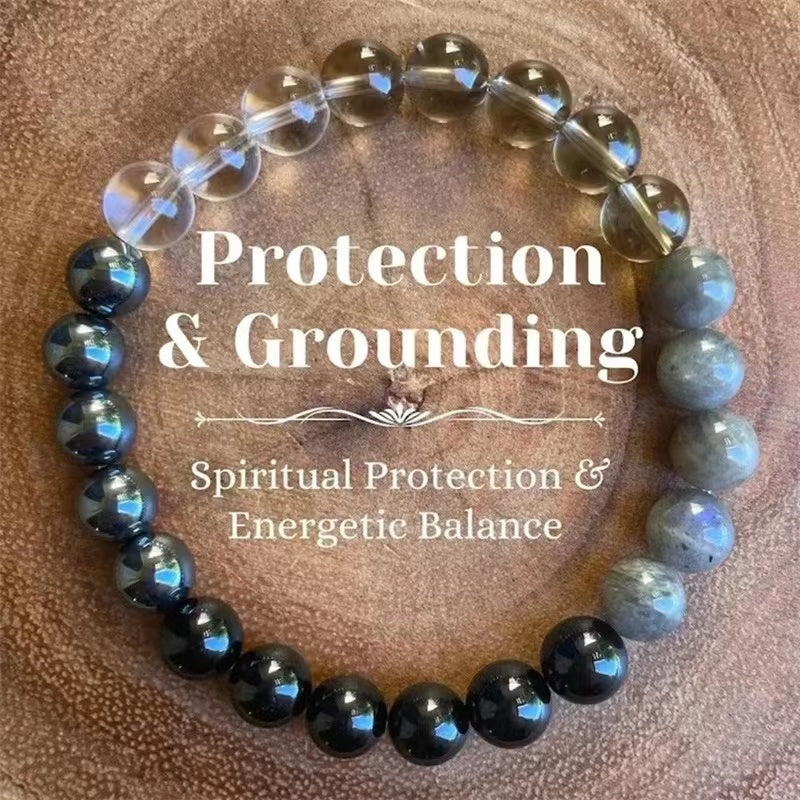 8mm Mixed Crystal Healing Bracelet for Spiritual Balance