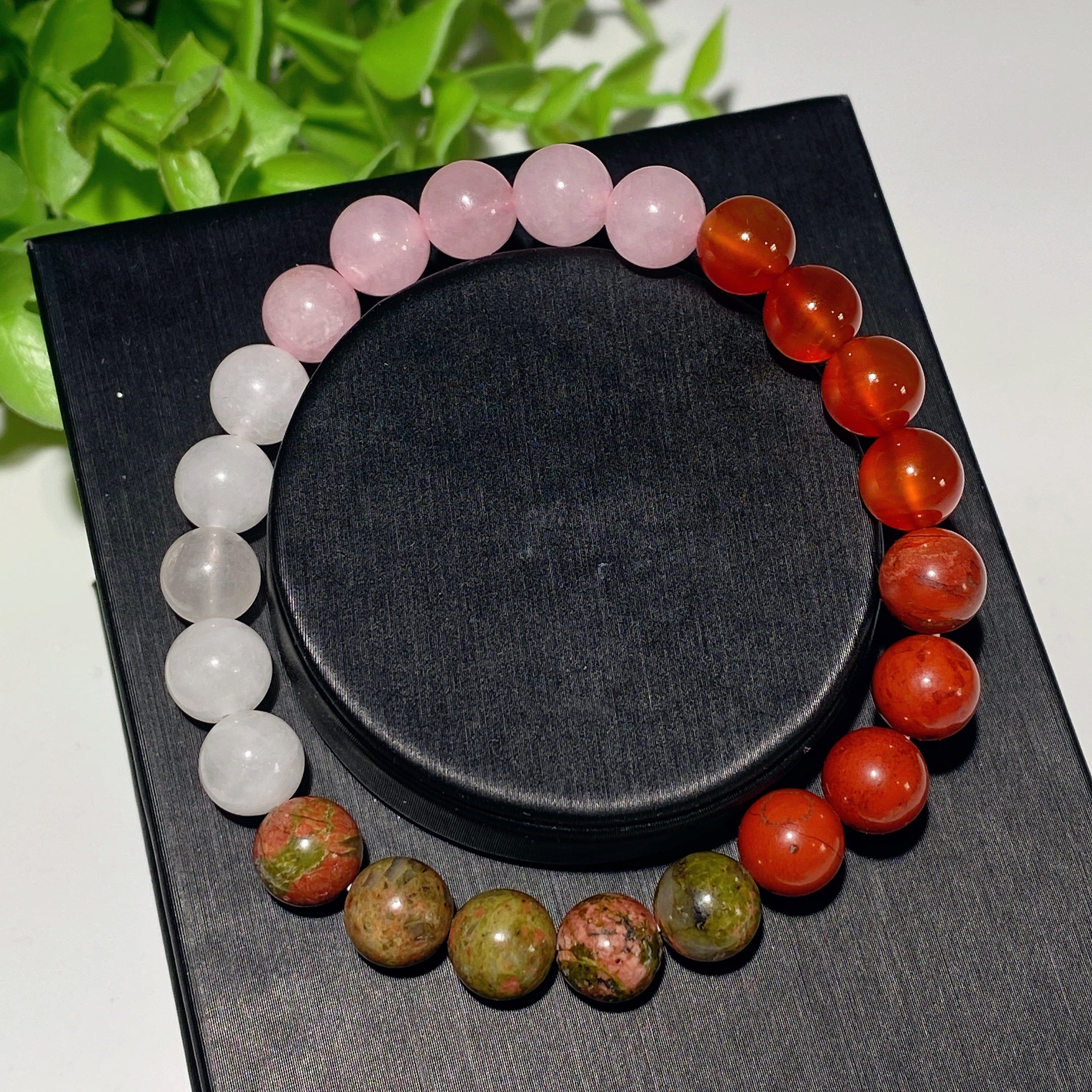 8mm Mixed Crystal Healing Bracelet for Spiritual Balance