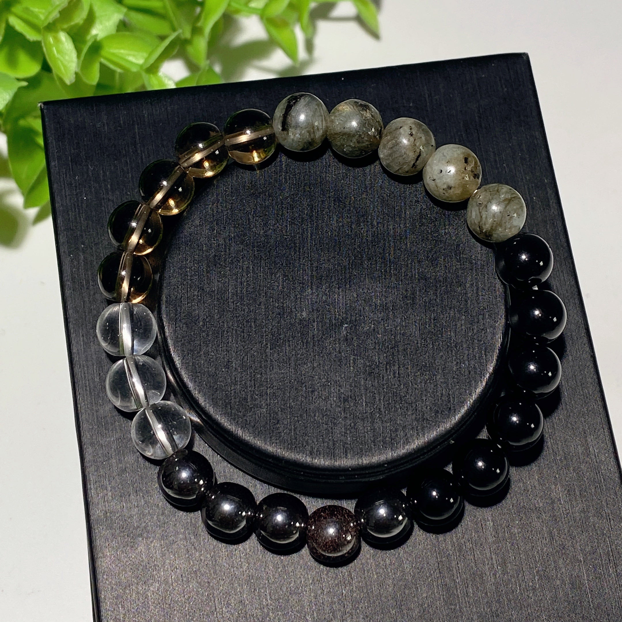 8mm Mixed Crystal Healing Bracelet for Spiritual Balance