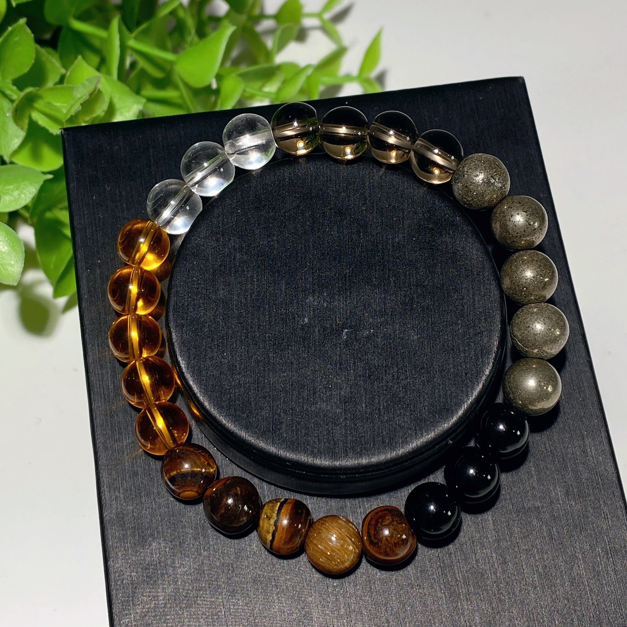8mm Mixed Crystal Healing Bracelet for Spiritual Balance