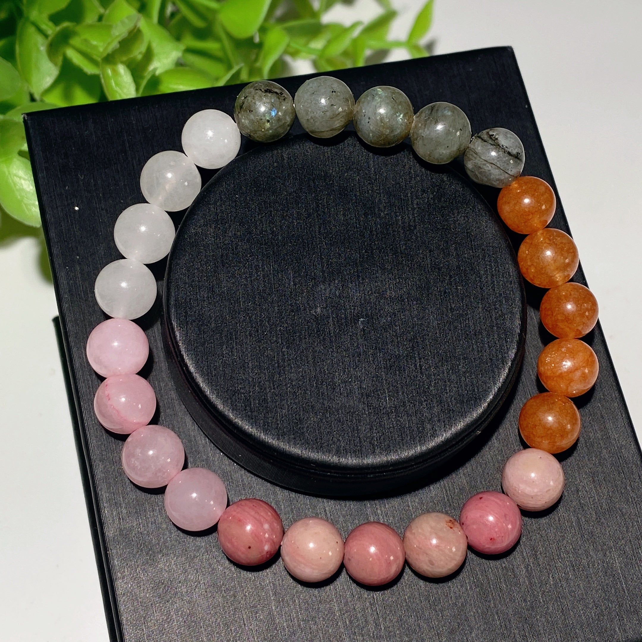 8mm Mixed Crystal Healing Bracelet for Spiritual Balance