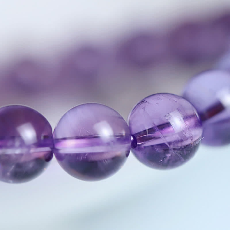 8 mm natürliches Amethyst-Heilungsarmband für inneren Frieden