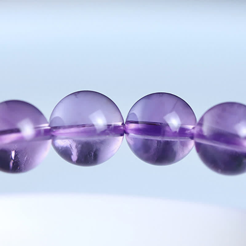8 mm natürliches Amethyst-Heilungsarmband für inneren Frieden