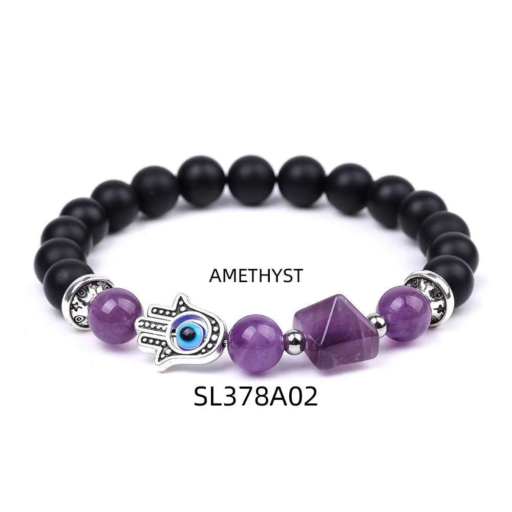 8mm Obsidian Crystal Healing Bracelet for Protection