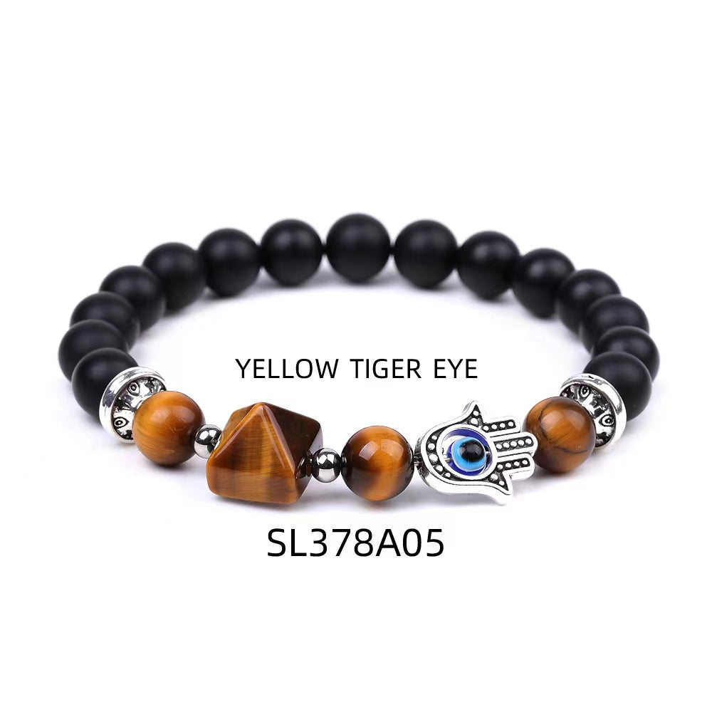 8mm Obsidian Crystal Healing Bracelet for Protection