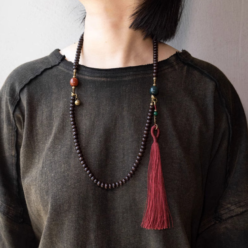 8 mm violettes Bodhi Seed Mala-Armband für Glücksverheißung