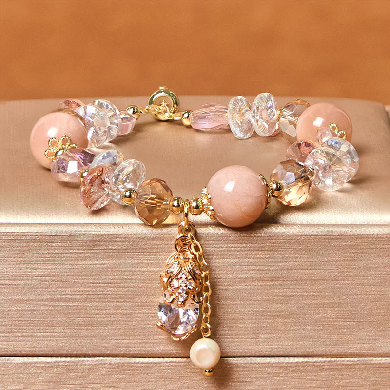 8 mm Sonnenstein-Pixiu-Reichtumsarmband für positive Energie und Glück