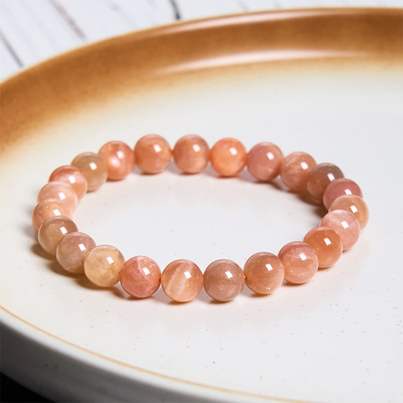 8 mm Sonnenstein-Armband mit positiver spiritueller Heilung