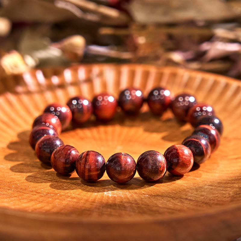 8 mm Tigerauge-Heilarmband für Stärke und Schutz