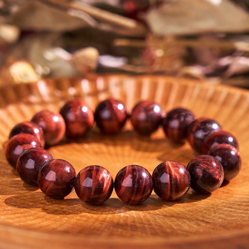 8 mm Tigerauge-Heilarmband für Stärke und Schutz